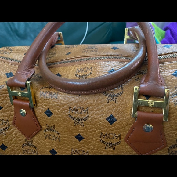 authentic mcm boston speedy 33 conjac(sold) - Picture 9 of 9